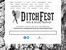 Tablet Screenshot of ditchfestoc.com